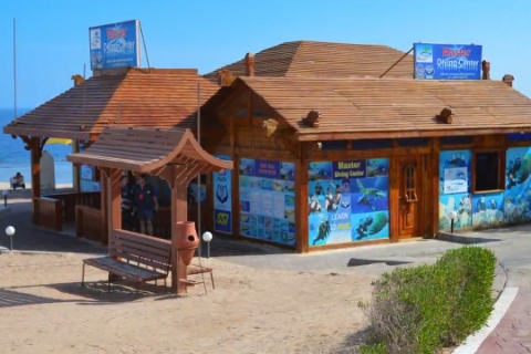 diving center on the beach shore in Hurghada